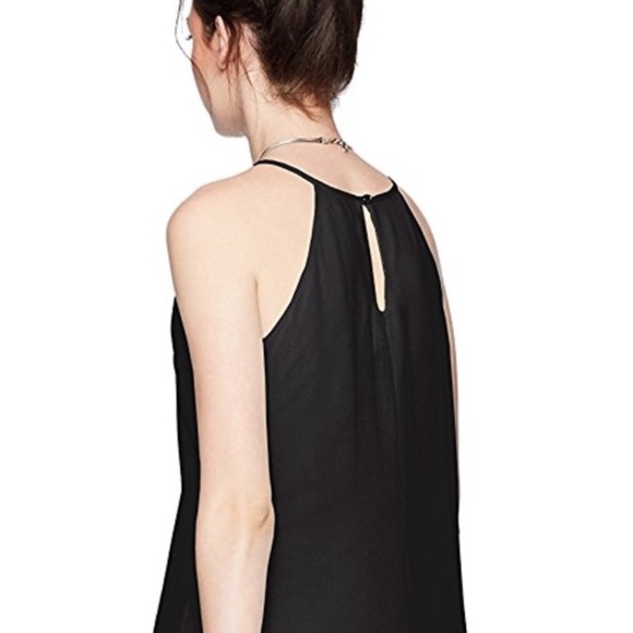 Layered Chiffon Keyhole Swing Dress with Necklace - Picture 4 of 8